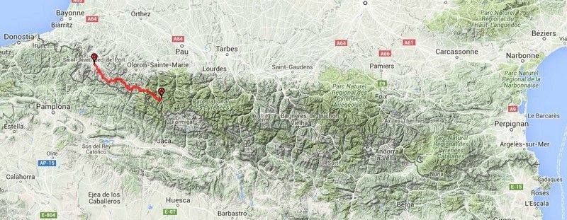 location map gr10 part 2 pyrenees